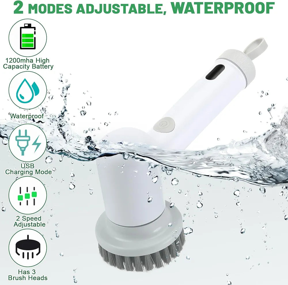 فرشاة التنظيف 4 رؤوس + هدية 🎁