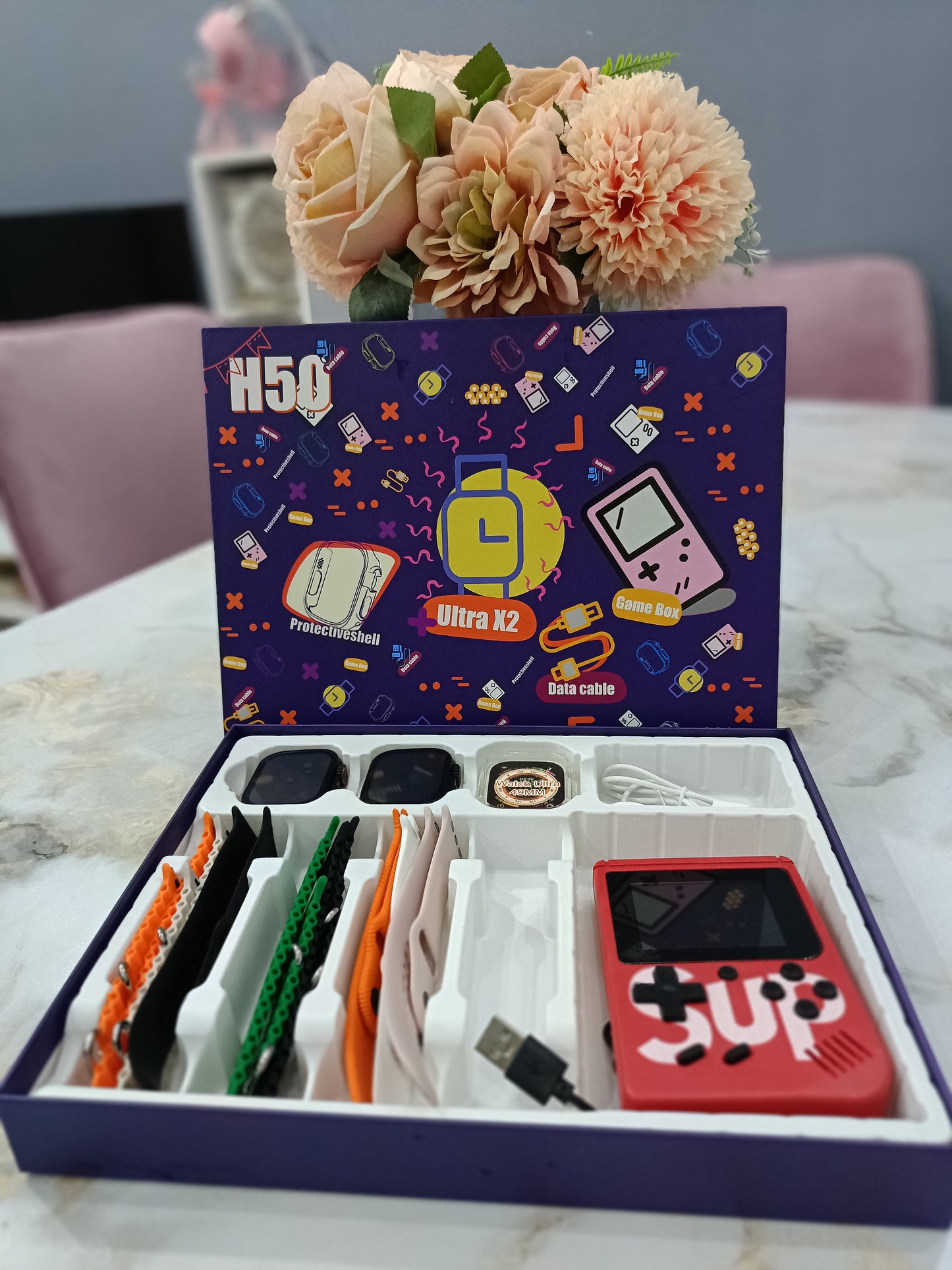 صندوق المرح المزدوج: ساعتان ذكيتان و لعبة 🎮