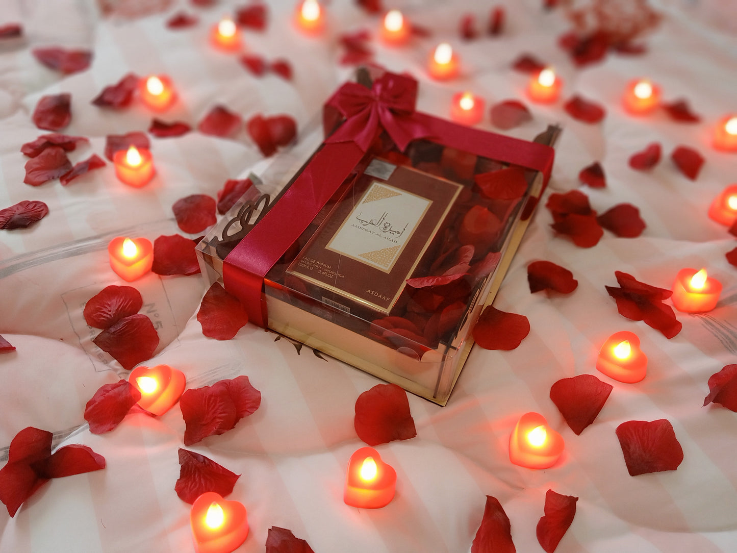 باقة الرومنسية مع عطر أميرة العرب ♥️