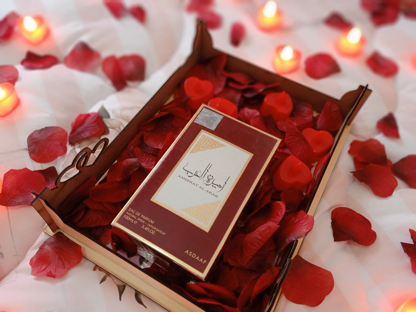 باقة الرومنسية مع عطر أميرة العرب ♥️