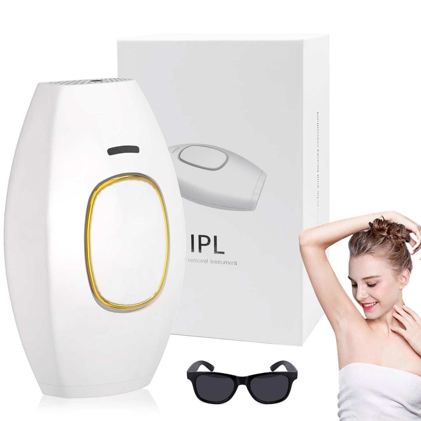 جهاز إزالة الشعر بتقنية IPL للاستخدام المنزلي مليون ومضة ..