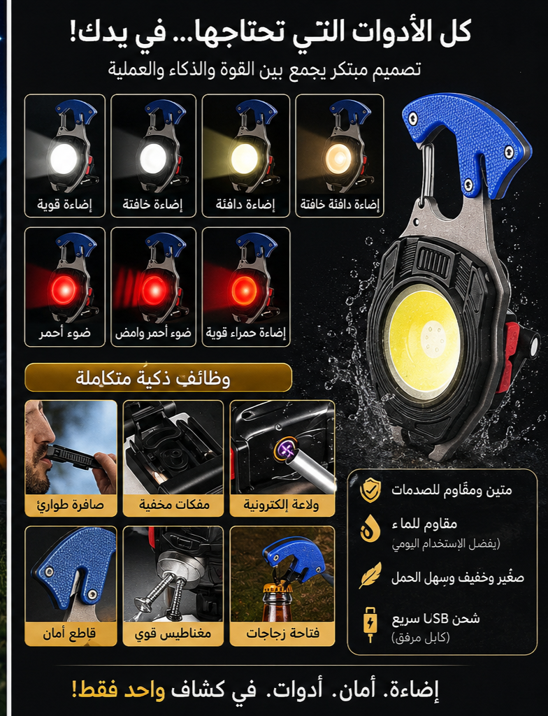 Lampe Torche Multifonctionnelle Intelligente 🔦